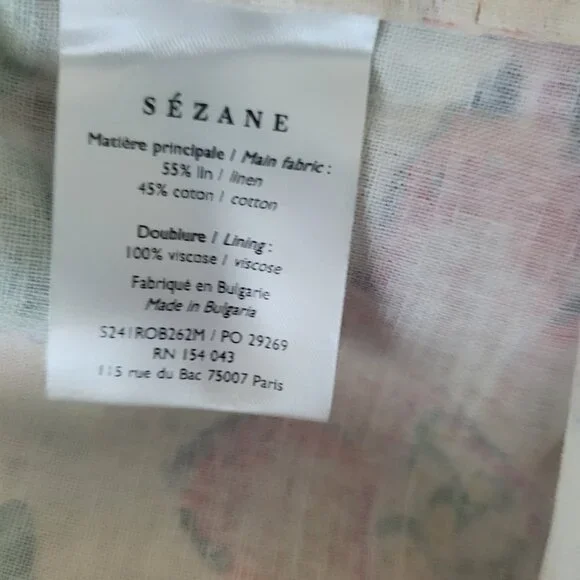 Sezane Floral Midi Dress - Multicolor - Picture 8 of 9